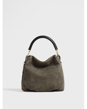Borbonese Bice Borsa Hobo Small - Multicolore