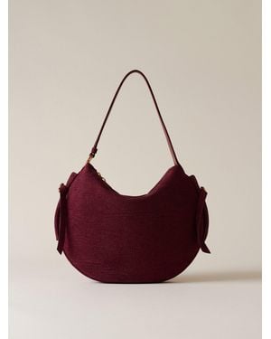 Borbonese Bridle Borsa Hobo Medium - Viola