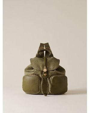 Borbonese Poche Zaino Medium - Neutro