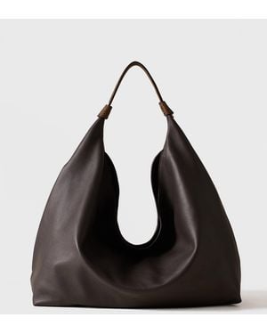 Borbonese Plie Borsa Hobo Large - Nero
