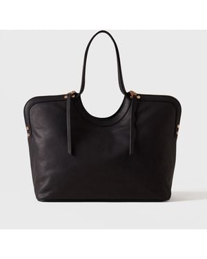 Borbonese Bice Borsa Shopping Large - Nero