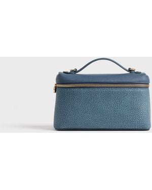 Borbonese Gemini Tracolla Medium - Blu
