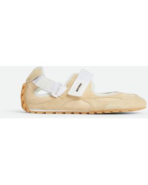 Bottega Veneta Orbit Flash Mary-Jane Sneaker - Natural