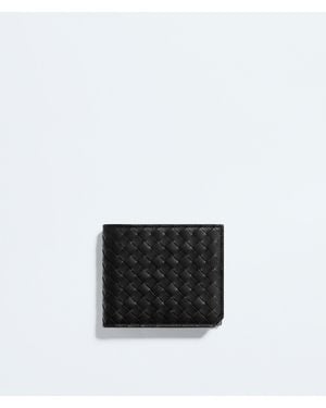 Bottega Veneta Intrecciato Piccolo Bi-Fold Wallet With Coin Purse - White