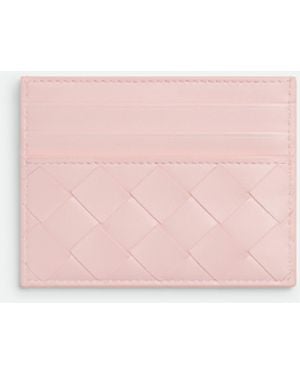 Bottega Veneta イントレチャート クレジットカードケース - ピンク