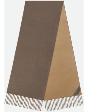 Bottega Veneta Bi-colour Cashmere Scarf - Natural