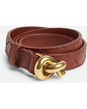 Bottega Veneta ノット ベルト - ブラウン