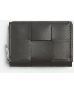 Bottega Veneta カセット ファスナー付きコインパース - グレー