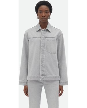 Bottega Veneta ライトグレーウォッシュド デニムジャケット