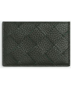 Bottega Veneta イントレチャート クレジットカードケース - グリーン