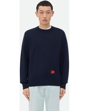 Bottega Veneta ウール＆ビスコース セーター - ブルー