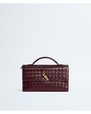 Bottega Veneta Andiamo Clutch 25 - Purple
