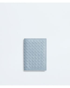 Bottega Veneta Woven Mycelium Passport Case - Blue