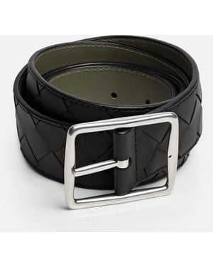 Bottega Veneta Reverso Belt - Black