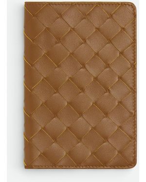 Bottega Veneta イントレチャート スモール ノートカバー - ナチュラル