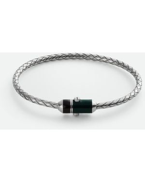 Bottega Veneta イントレチャート ブレスレット - ホワイト