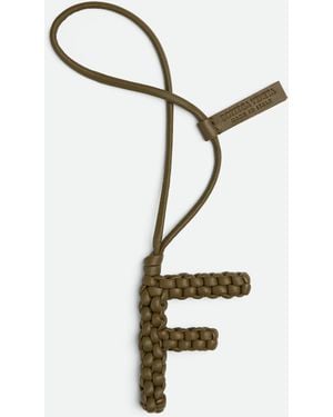 Bottega Veneta レター F チャーム - ホワイト