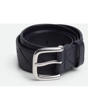 Bottega Veneta Intrecciato Belt - Black
