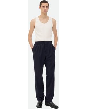 Bottega Veneta ファインウール パンツ - ブルー