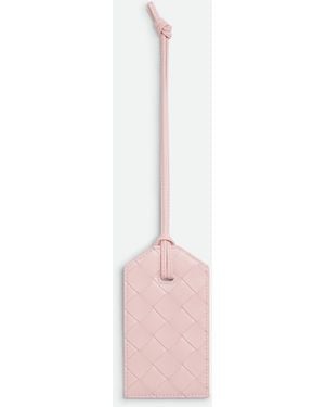 Bottega Veneta イントレチャート ストラップ タグホルダー - ピンク