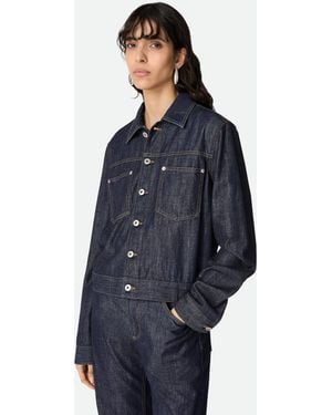 Bottega Veneta インディゴ デニム ジャケット - ブルー