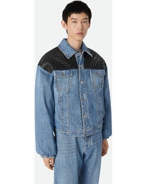 Bottega Veneta ヴィンテージ インディゴ デニムジャケット - ブルー