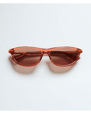 Bottega Veneta Classic Rectangular Sunglasses - Brown