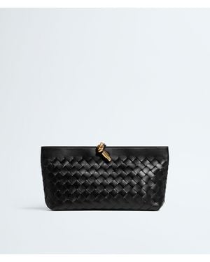 Bottega Veneta アンディアーモ ボート ポーチ - ブラック