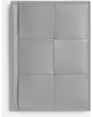 Bottega Veneta カセット スリム フラップ カードケース - グレー