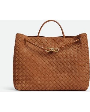Bottega Veneta ラージ アンディアーモ - ブラウン