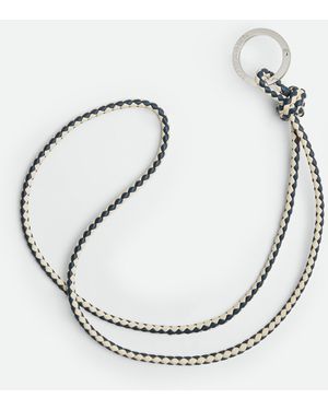Bottega Veneta イントレチャート ロングキーリング - メタリック