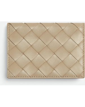 Bottega Veneta イントレチャート ビジネスカードケース - ナチュラル