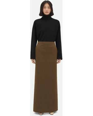 Bottega Veneta直営店 ウールブークレススカート ブラックウールブークレ スカート| Bottega Veneta® 日本