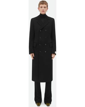 Bottega Veneta マット フルイドビスコースジャージー コート - ブラック