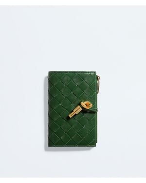 Bottega Veneta Andiamo Medium Bi-Fold Wallet - Green