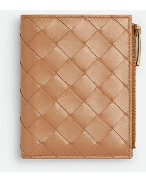 Bottega Veneta イントレチャート スモール 二つ折りウォレット - ホワイト