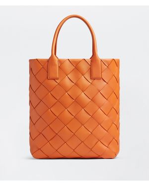 Bottega Veneta マキシ イントレチャート トート - オレンジ