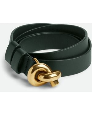 BOTTEGA VENETA ノットレザーベルト ブラック 大人気 ブラックノット ベルト| Bottega Veneta® 日本