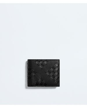 Bottega Veneta Intrecciato Bi-Fold Wallet With Coin Purse - White