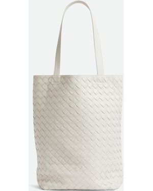 Bottega Veneta スモール イントレチャート トートバッグ - ホワイト