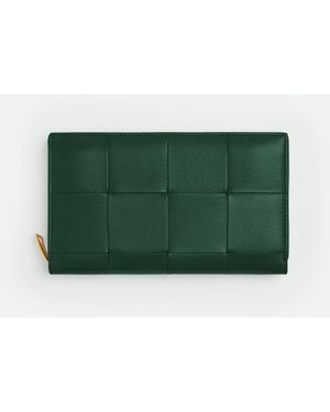 Bottega Veneta カセット ジップアラウンドウォレット - グリーン