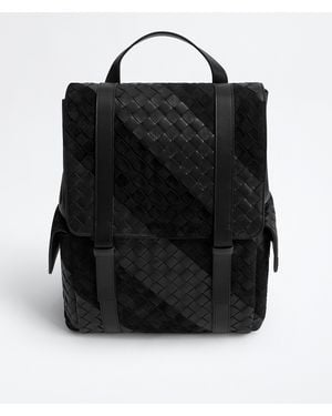Bottega Veneta イントレチャート バック・トゥ・スクール バックパック - ブラック