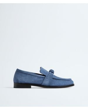Bottega Veneta アステア ローファー - ブルー