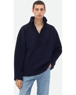 Bottega Veneta コンパクトウール セーター - ブルー