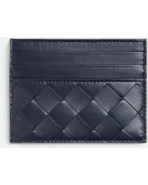 Bottega Veneta イントレチャート クレジットカードケース - ブルー