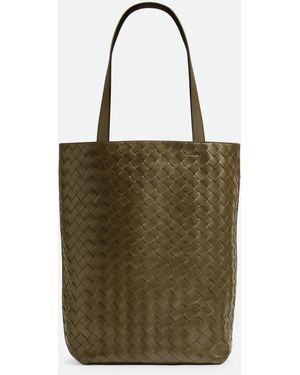 Bottega Veneta イントレチャート スモール トートバッグ - グリーン