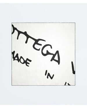 Bottega Veneta Silk Twill Foulard - White