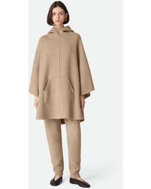 Bottega Veneta カシミア フーデッドケープ - ナチュラル