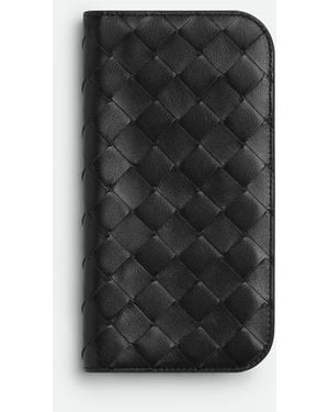 Bottega Veneta イントレチャート Iphone 16 Pro Max フォリオケース - ブラック