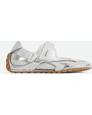 Bottega Veneta Orbit Flash Mary-Jane Sneaker - White